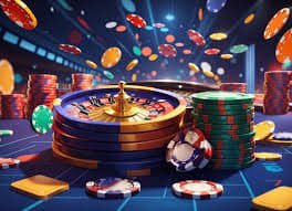 Live roulette table interface showing spinning wheel, betting layout, and dealer